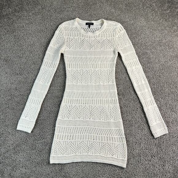 rag & bone Dresses & Skirts - rag & bone Renee Mini Dress Womens Extra Small Ivory Crochet Cotton Blend Ladies